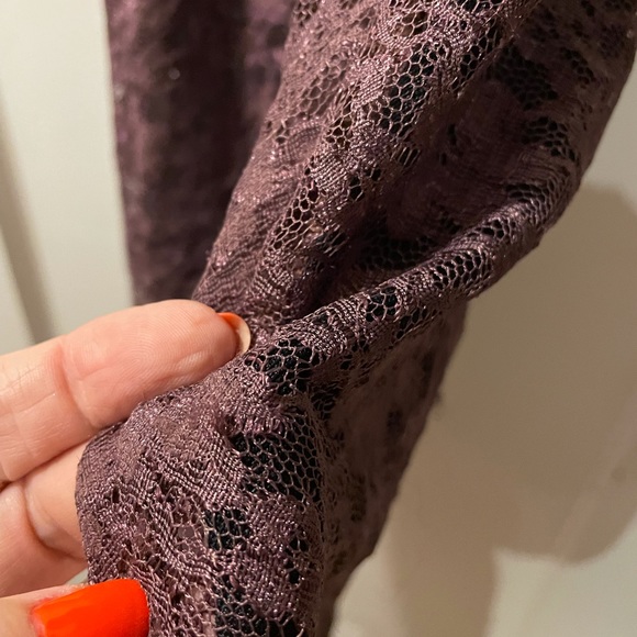 Purple lace slip dress - Picture 4 of 5